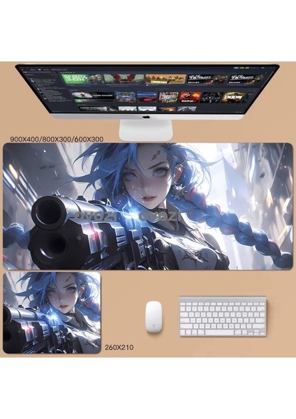 Ovozı 80×30CM Ekstra Büyük Fare ve Klavye Pedi (Yurt Dışından)