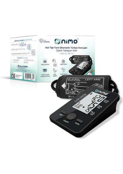 Kol Tipi Konuşan Tam Otomatik Dijital Tansiyon Aleti DBP-1318