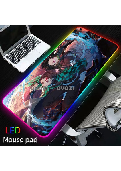 Ovozı Rgb 60×30CM Ekstra Büyük Fare ve Klavye Pedi (Yurt Dışından)