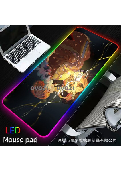 Ovozı Rgb 60×30CM Ekstra Büyük Fare ve Klavye Pedi (Yurt Dışından)