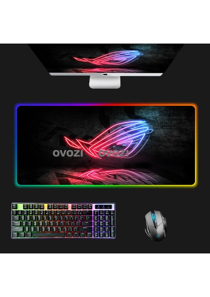 Ovozı Rgb 60×30CM Ekstra Büyük Fare ve Klavye Pedi (Yurt Dışından)