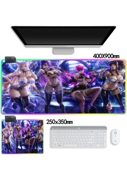 Ovozı Rgb 60×30CM Ekstra Büyük Fare ve Klavye Pedi (Yurt Dışından)