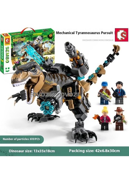 Ovozı Dinozor Yapı Taşları Eğitici Oyuncaklar (Yurt Dışından)
