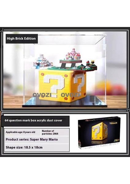 Ovozı Super Mario Büyük Soru Işareti Tuğla Kutu Bulmaca Yapı Taşları Eğitici Oyuncaklar (Yurt Dışından)