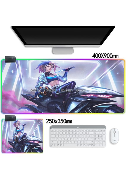 Ovozı Rgb 80×30CM Ekstra Büyük Fare ve Klavye Pedi (Yurt Dışından)