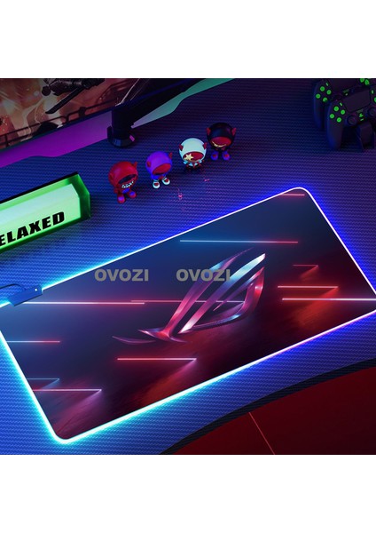 Ovozı Rgb 80×30CM Ekstra Büyük Fare ve Klavye Pedi (Yurt Dışından)