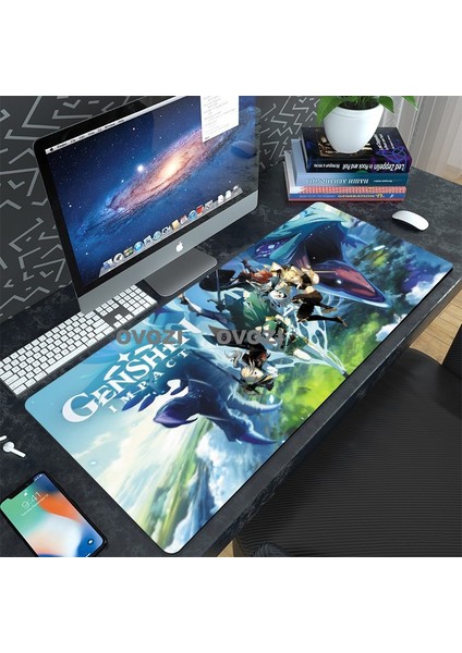 Ovozı Rgb 80×30CM Ekstra Büyük Fare ve Klavye Pedi (Yurt Dışından)