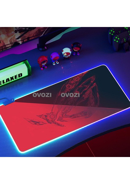 Ovozı Rgb 80×30CM Ekstra Büyük Fare ve Klavye Pedi (Yurt Dışından)