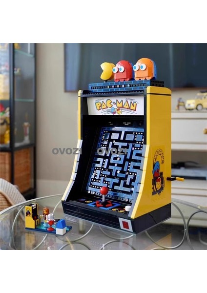 Ovozı Pac-Man Yapı Taşı Modeli Fikirler Serisi Oyun Konsolu Montajlı Oyuncaklar (Yurt Dışından)