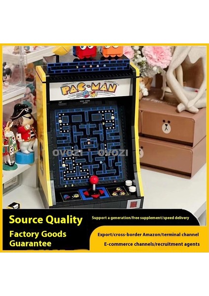 Ovozı Pac-Man Yapı Taşı Modeli Fikirler Serisi Oyun Konsolu Montajlı Oyuncaklar (Yurt Dışından) fiyatları