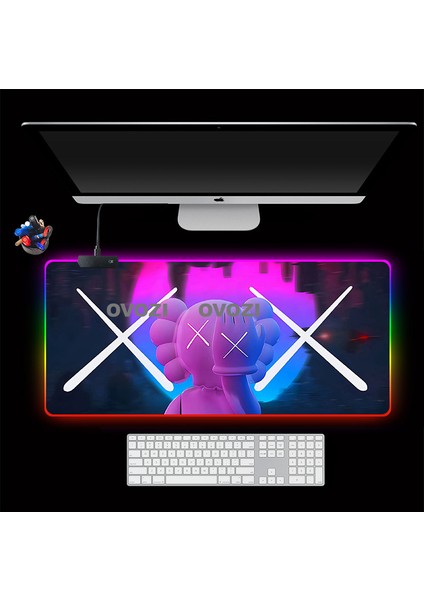 Ovozı Rgb 80×30CM Ekstra Büyük Fare ve Klavye Pedi (Yurt Dışından)