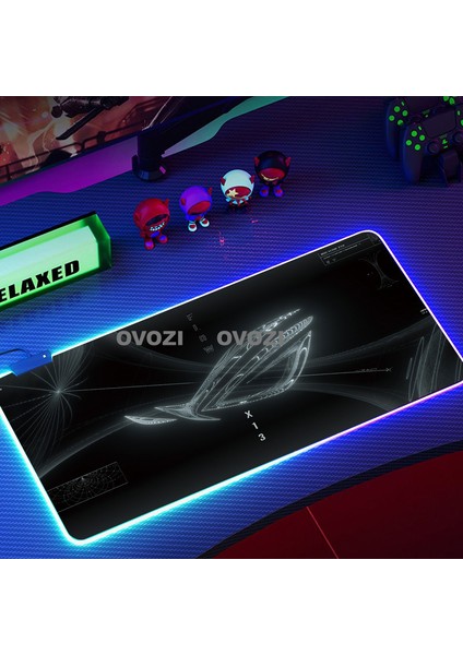Ovozı Rgb 80×30CM Ekstra Büyük Fare ve Klavye Pedi (Yurt Dışından)