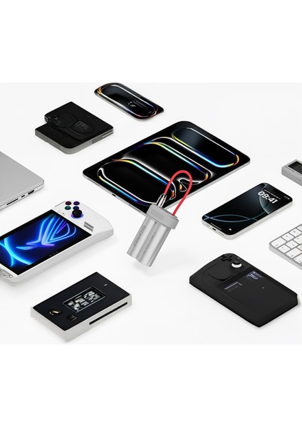 Pouch Mini - Ultra Kompakt ve Taşınabilir Powerbank - Gri