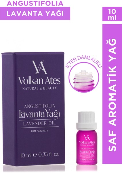 Lavandula Angustifolia Saf Lavanta Yağı Içten Damlalıklı 10 ml