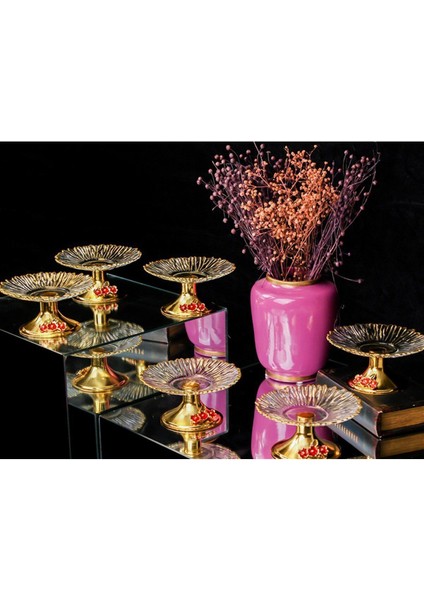 Elite Flower 413 Ayaklı Lokumluk 6lı 1 Adet