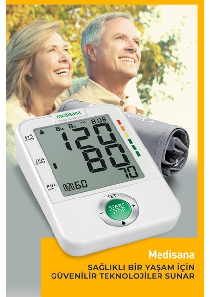 Alman Tasarım Geniş Ekranlı ve Geniş Manşonlu Üst Koldan Ölçer Dijital Tansiyon Aleti fırsatları