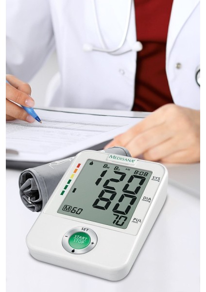 Alman Tasarım Geniş Ekranlı ve Geniş Manşonlu Üst Koldan Ölçer Dijital Tansiyon Aleti
