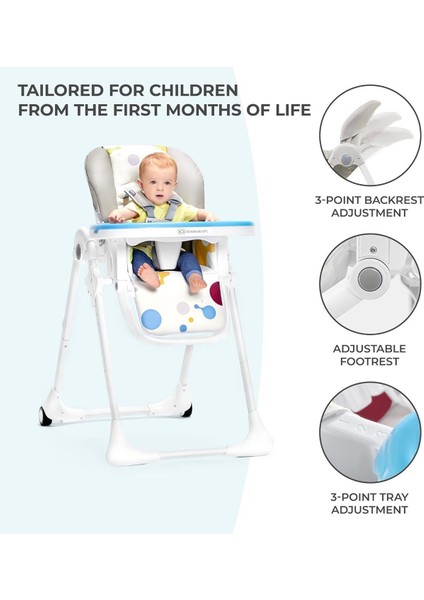 Elite Mama Sandalyesi Yummy, Ergonomik, Rahat, Yatar, Katlanabilir, Yüksekliği Ayarlanabilir 1 Adet