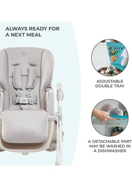 Elite Mama Sandalyesi Yummy, Ergonomik, Rahat, Yatar, Katlanabilir, Yüksekliği Ayarlanabilir 1 Adet