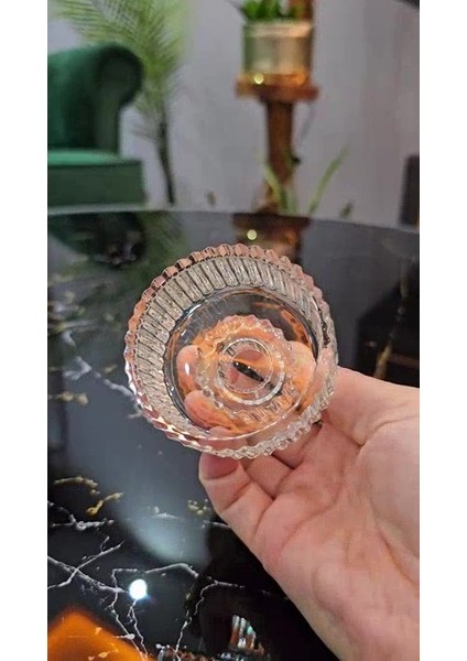 Elite 6 Lı Kahve Yanı Lokumluk Origami Desenli Drajelik | Kahve Yanı Şekerlik | Ikramlık 1 Adet fiyatları