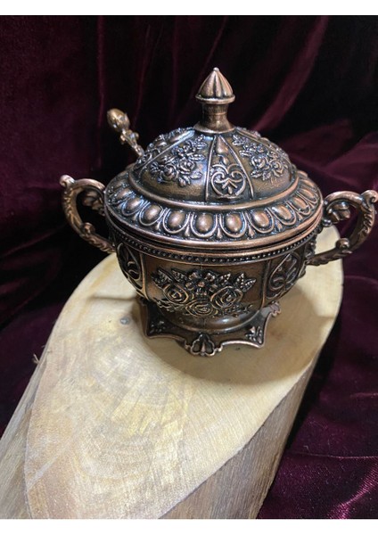 Elite Bakır Şekerlik BOY-10CM ÇAP-12CM 1 Adet