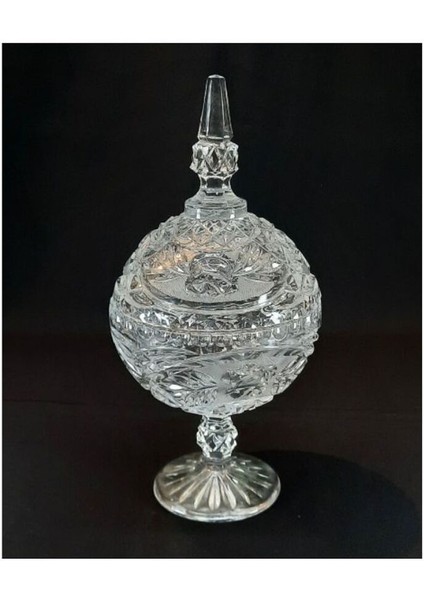 Elite Pasabahce Krıstal Cam Ayaklı Şekerlik,kurabiye Sunumluk 15X15X32CM 1 Adet modelleri