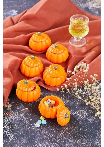 Elite Mini Kahve Yanı Lokumluk, Drajelik, Sunumluk Kabak Tasarımlı Kapaklı 1 Adet