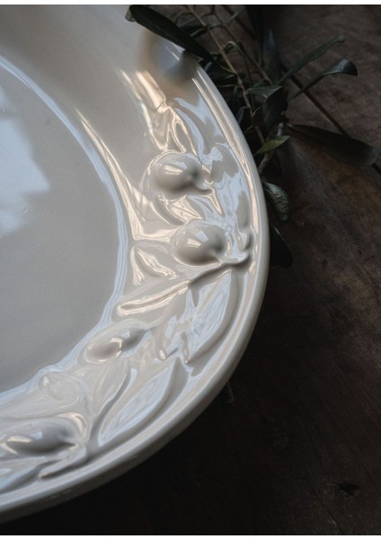 Elite Grande Servis Tabağı Beyaz 40 cm 1 Adet