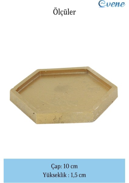 Şekerlik Sunumluk Drajelik Dekoratif Tabak Altıgen Model