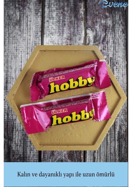 Şekerlik Sunumluk Drajelik Dekoratif Tabak Altıgen Model