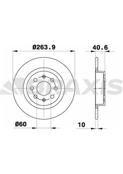 Arka Fren Diski Fıat Grande Punto Punto Evo 1.2 1.3 1.4 T-Jet 05> Opel Corsa E 1.0 1.3 Cdtı 1.4 14>