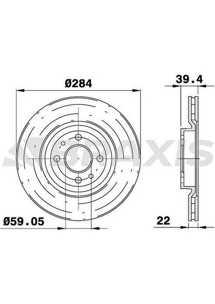 Fren Diski On Punto 1.9jtd 03> Tıpo 2.0 91>95 Alfa Romeo 145 146 155 1.8 2.0 95>01