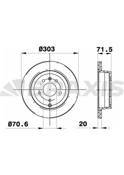 Fren Diski Arka Havalı 303MM Captıva Antara 06>