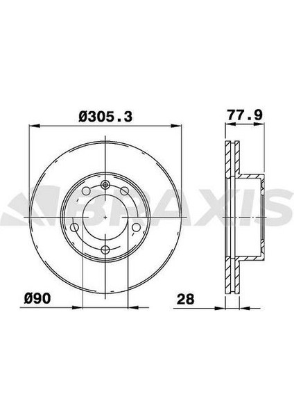 Fren Diski Ön Havalı Opel Movano 98 03 Renault Master 03> 1.9dcı /dtı 2.2dcı 2.5d / Dcı 2.8dtı 3.0dcı 16 Inc