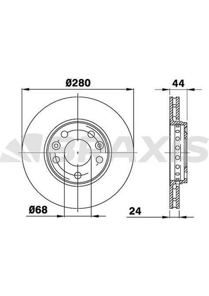Fren Diski Ön Fluence Megane Iıı Iv Scenıc Iıı Laguna Iıı Duster 1.2 / 1.4 / 1.5dcı / 1.6 / 2.0 (5 Bıj