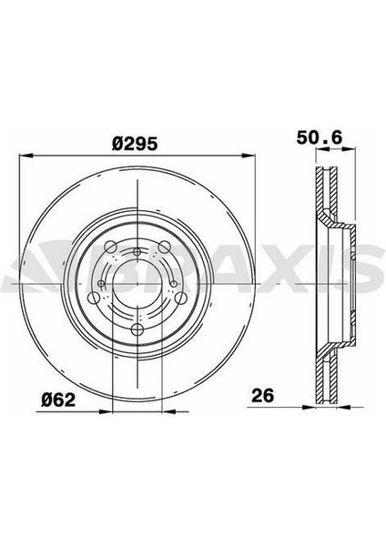 Fren Diski Ön Havalı Toyota Avensıs 2009-> Verso 2010-> (295X5)