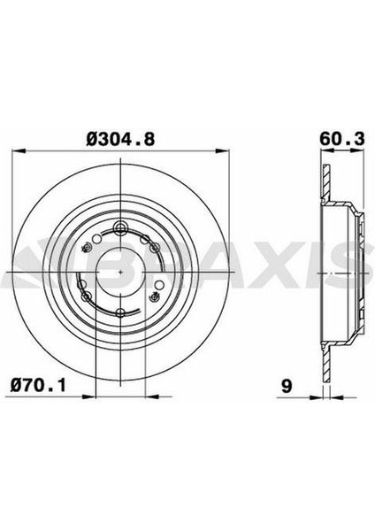 Fren Diski Arka Honda Accord Ix 2014-> Accord Vııı 2008->
