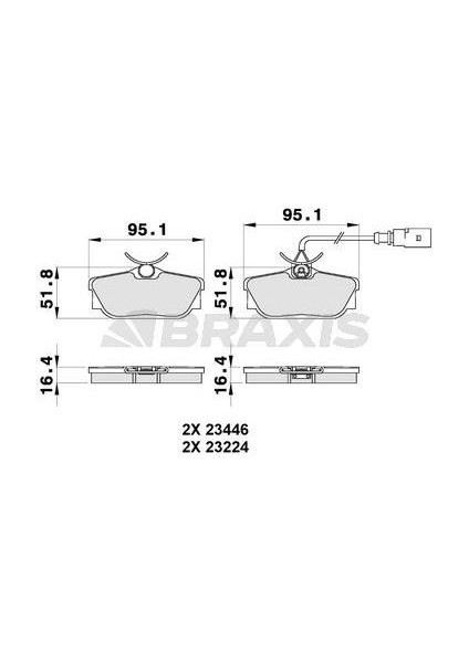 Arka Fren Balatası Seat Ford Sharan Transp Gala