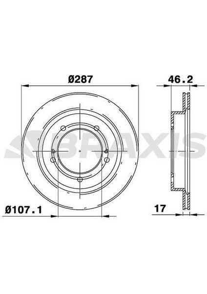 Fren Diski Ön Havalı Suzukı Vıtara 5 Kapı 90-98 Jımıny 05-> (287X5)