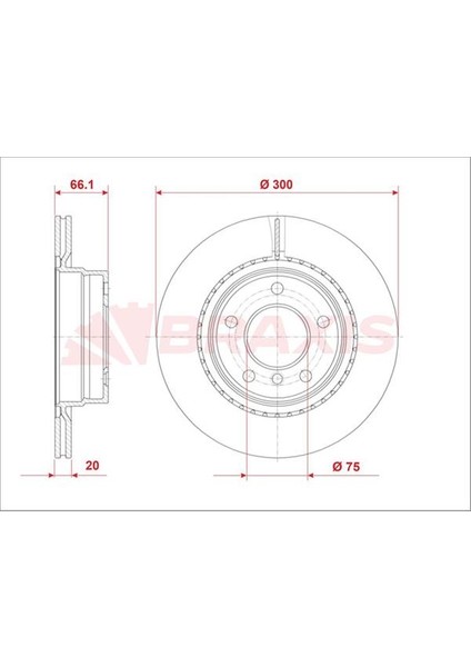 Fren Diski Arka (Havalı) E87 E90 E92