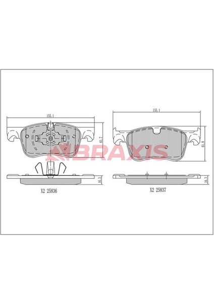 Fren Balatası On C4 Pıcasso 13> 283×26