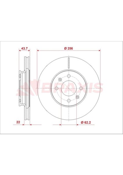 Fren Diski On I20 1.2 Benzınlı 15>