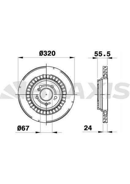 Fren Diski Arka (Amg Spor Tıp, Kod: 950/951) W221 05>13 C216 06>13 W222 13>17 R230 06>12