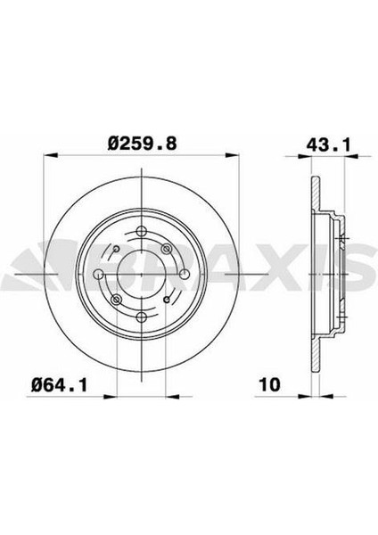 Fren Diski Arka Honda Accord Prelude 2.2ı