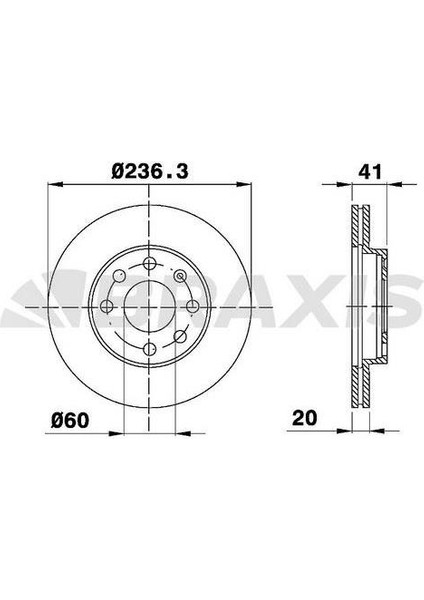 On Fren Diski Astra F 92>98 Corsa B 93>02 Astra Classıc 99>02