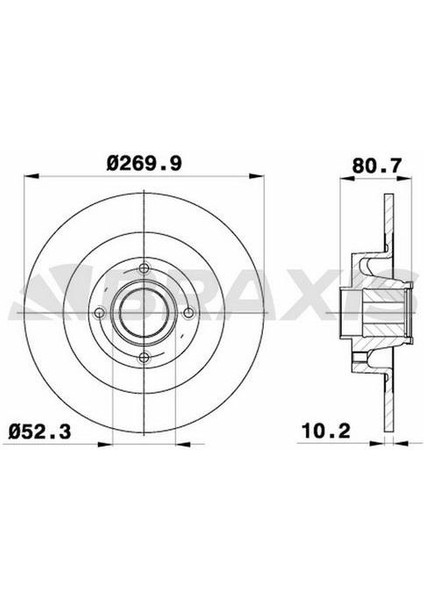 Fren Diski Arka Sensor Halkası ile Megane Iı Sw 1.4 / 1.5dcı / 1.6 / 1.9dcı / 2.0 / 2.0dcı 09