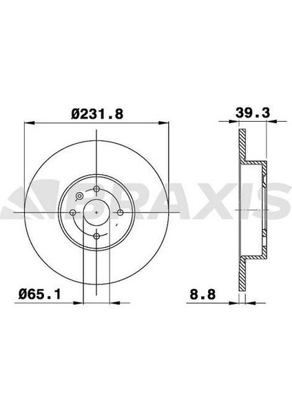 Fren Diski Arka Cordoba 96>02 Ibıza Iıı Arosa 00>04 Polo 96>01