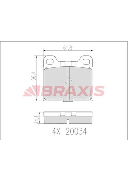 Fren Balatası Arka W126 85>91 C126 87>91 W116 75>80 C107 74>81