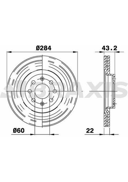 On Fren Diski 15 Inch Corsa D Corsa E Adam Grande Punto Punto Evo