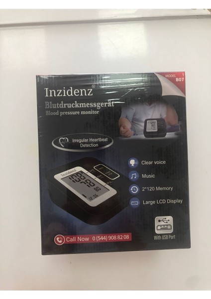 Dijital Inzidenz B07 Model Tansiyon Aleti Pilli Kol